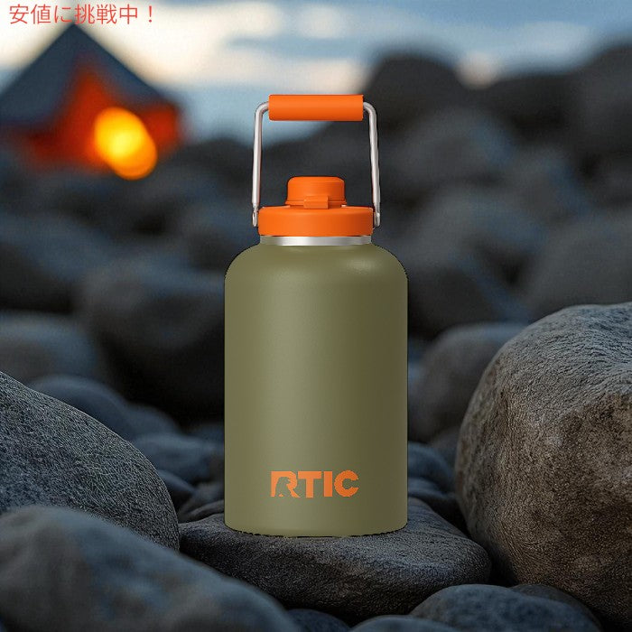アールティック RTIC アウトバック ジャグ 1ガロン トレイルブレイザー 断熱ウォーターボトル 蓋&ハンドル付き BPAフリー 二重壁真空断熱 Outback Jug 1G 4