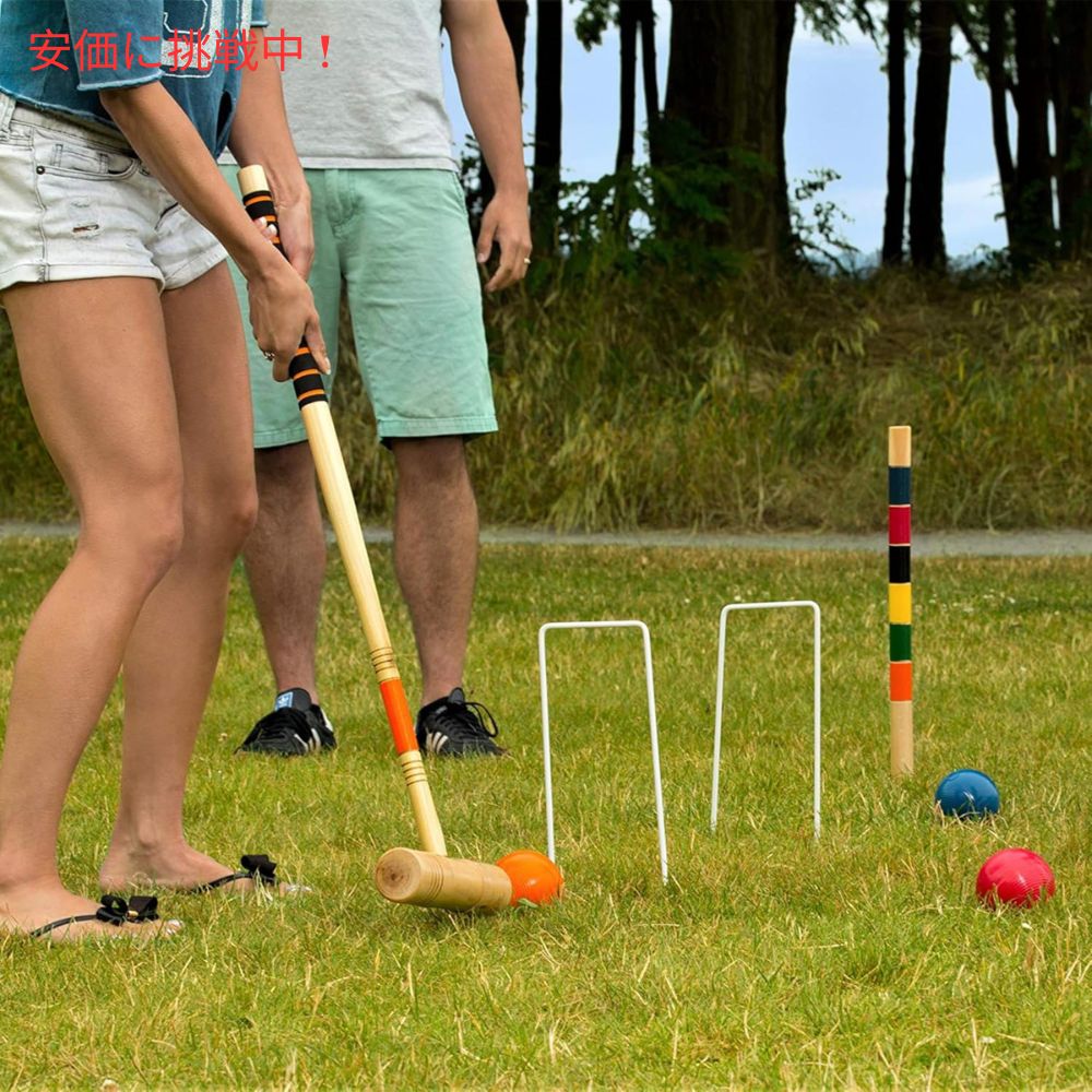 Baden バーデン 6人用クロケットセット ソフトグリップハンドル付き ミディアム 6 Player Croquet Set with Soft Grip Handles Medium 7