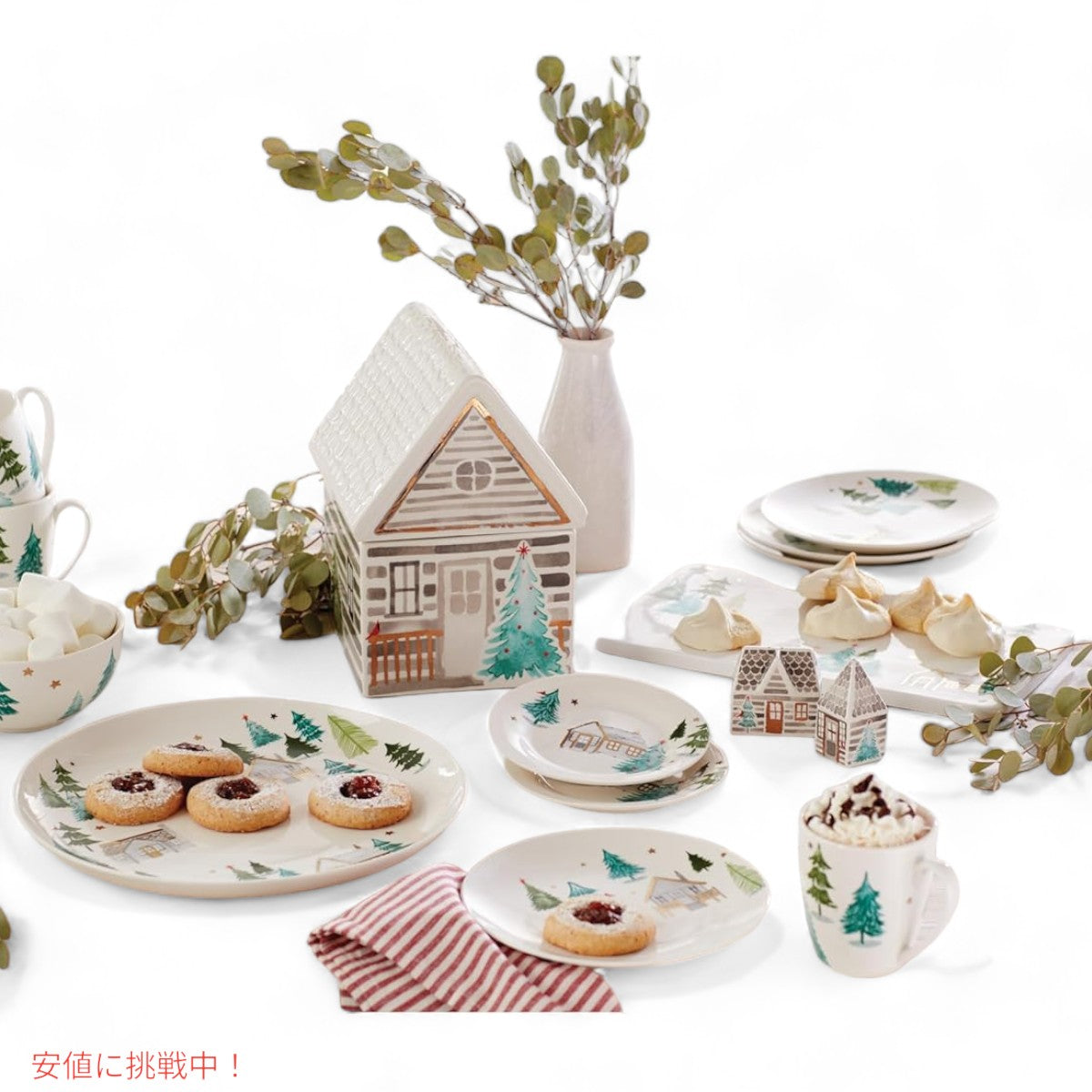 レノックス Lenox バルサム レーン クッキー ジャー  Balsam Lane Cookie Jar クッキー容器 5