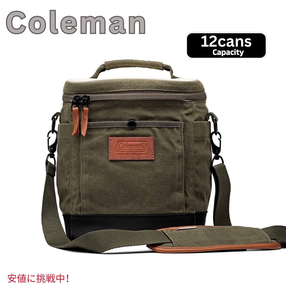 Coleman コールマン Banyan Series Portable Soft Cooler Leak-Proof Tote Bag 12 can ポータブル ソフトクーラー 保冷 防漏 トートバッグ  キャンバス地 Olive 1