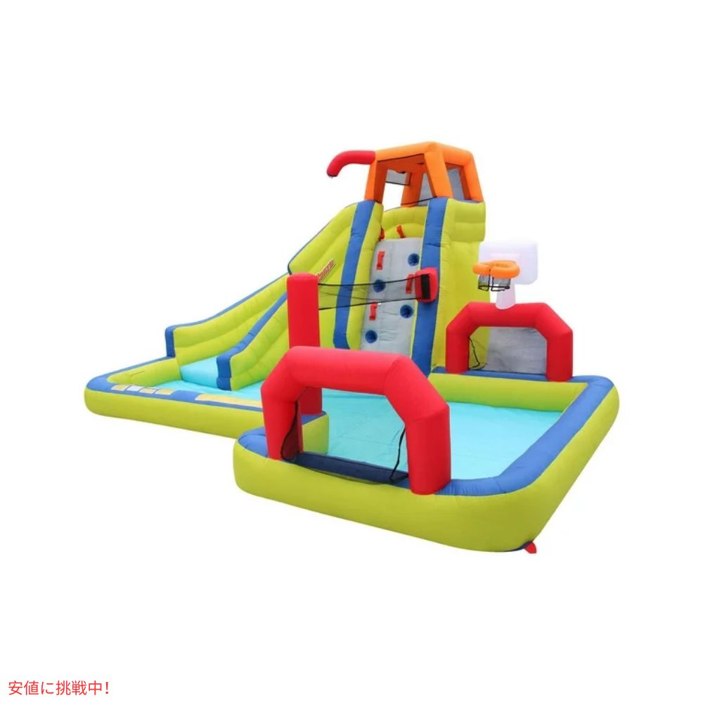 Banzai バンザイ アクアスポーツ ウォーターパーク キッズ インフレータブルプール 滑り台 ブロワー付き Aqua Sports Water Park 3