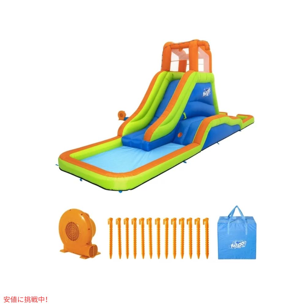 Bestway H2OGO アクアベンチャー メガウォーターパーク キッズ インフレータブルプール 滑り台 ブロワー付き Aquaventure Mega Water Park 4