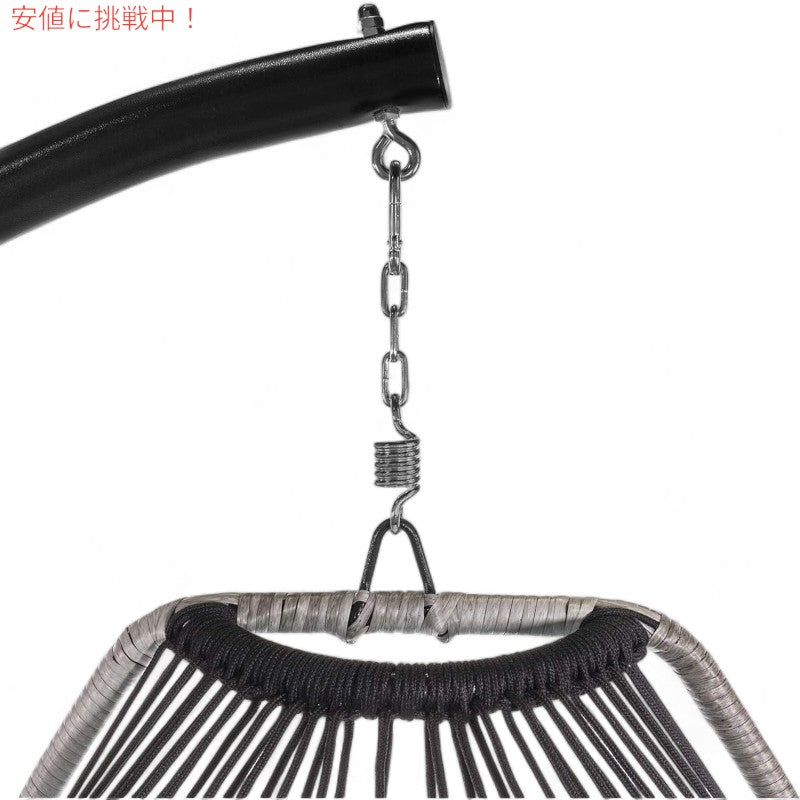 Barton プレミアムエッグチェア ハンギングチェア ベージュ/ディープクッション ソフトPremium Egg Chair Egg Style Hanging Chair Beige 4