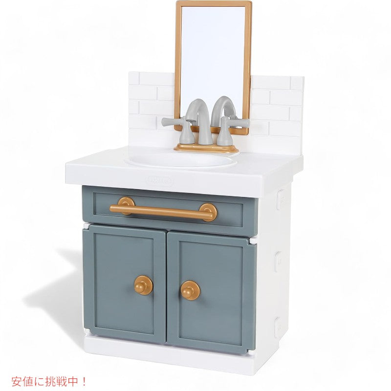 Little Tikes 初めてのバスルームシンク 本物の動く蛇口付き 子供向けごっこ遊び Little Tikes First Bathroom Sink Ages 2+ Grey 2