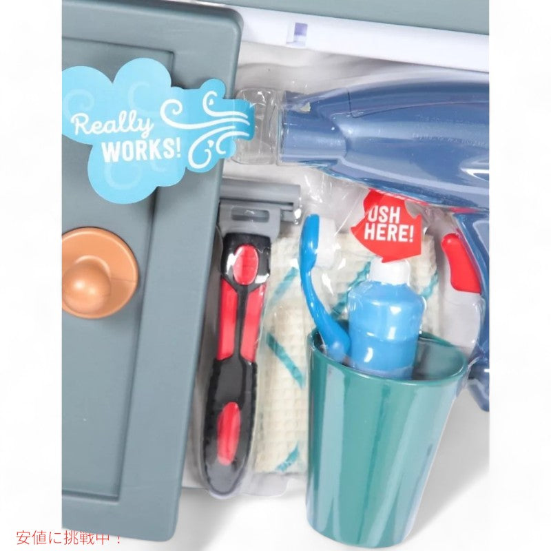 Little Tikes 初めてのバスルームシンク 本物の動く蛇口付き 子供向けごっこ遊び Little Tikes First Bathroom Sink Ages 2+ Grey 7