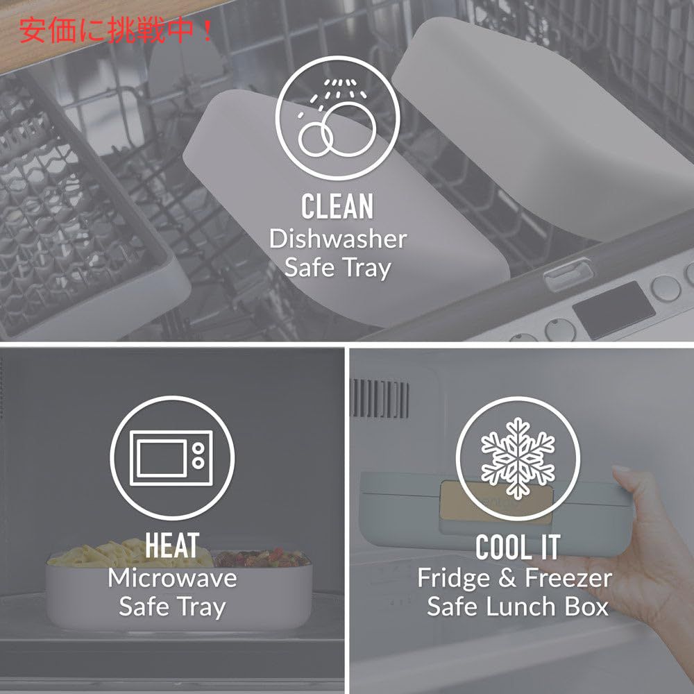 Bentgo ベントゴー モダン ランチボックス オーキッド 弁当箱 仕切り付き 漏れ防止 電子レンジ対応 Modern Lunch Box Orchid 7