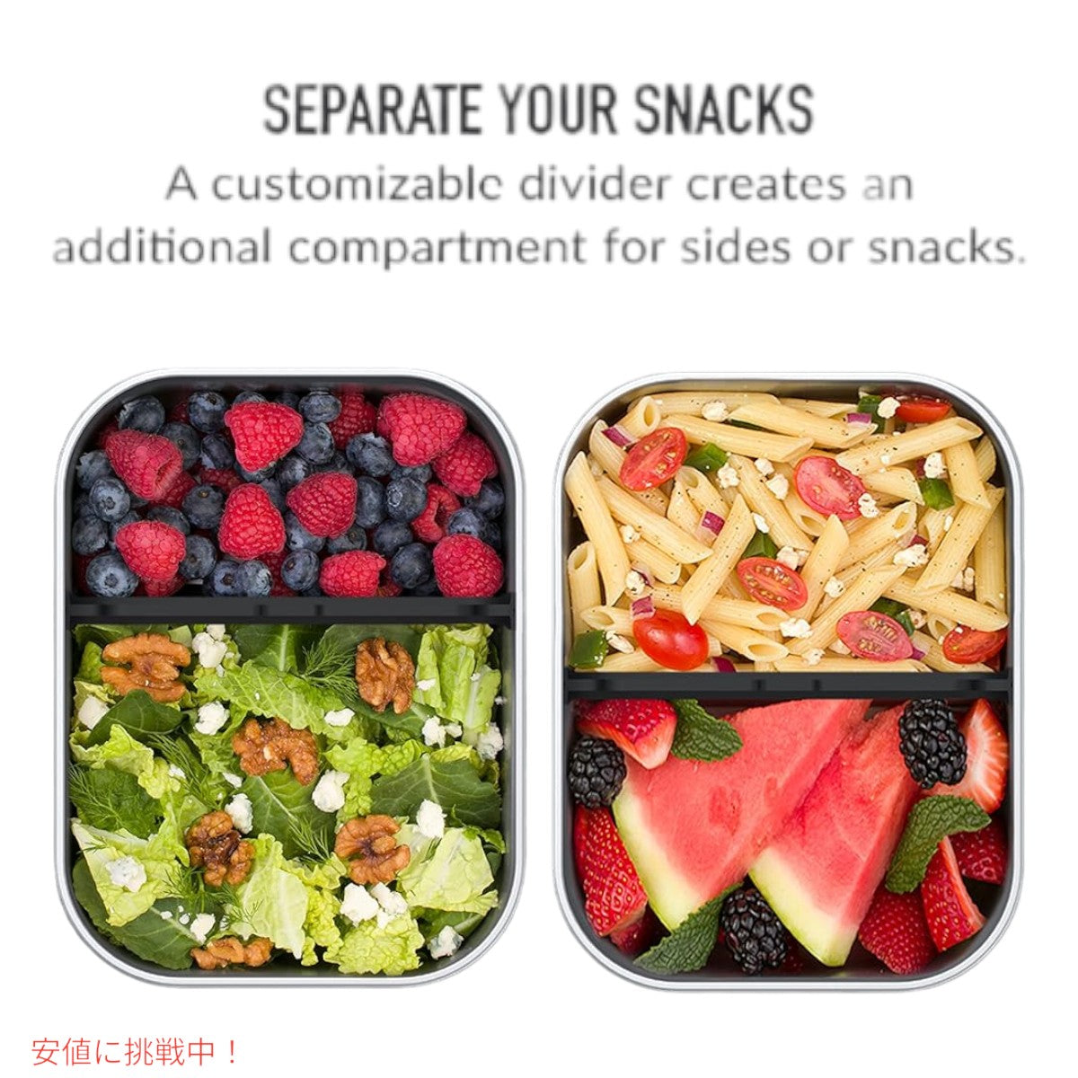 ベントゴー マイクロスティール  Bentgo MicroSteel 電子レンジ対応 漏れ防止ランチボックス カーボンブラック Microwave-safe Leak-proof Lunch Box Black 5