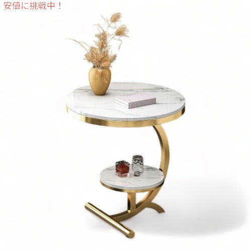高級大理石ソファサイドテーブル BINZHI Luxury Marble Sofa Side Table Corner 2