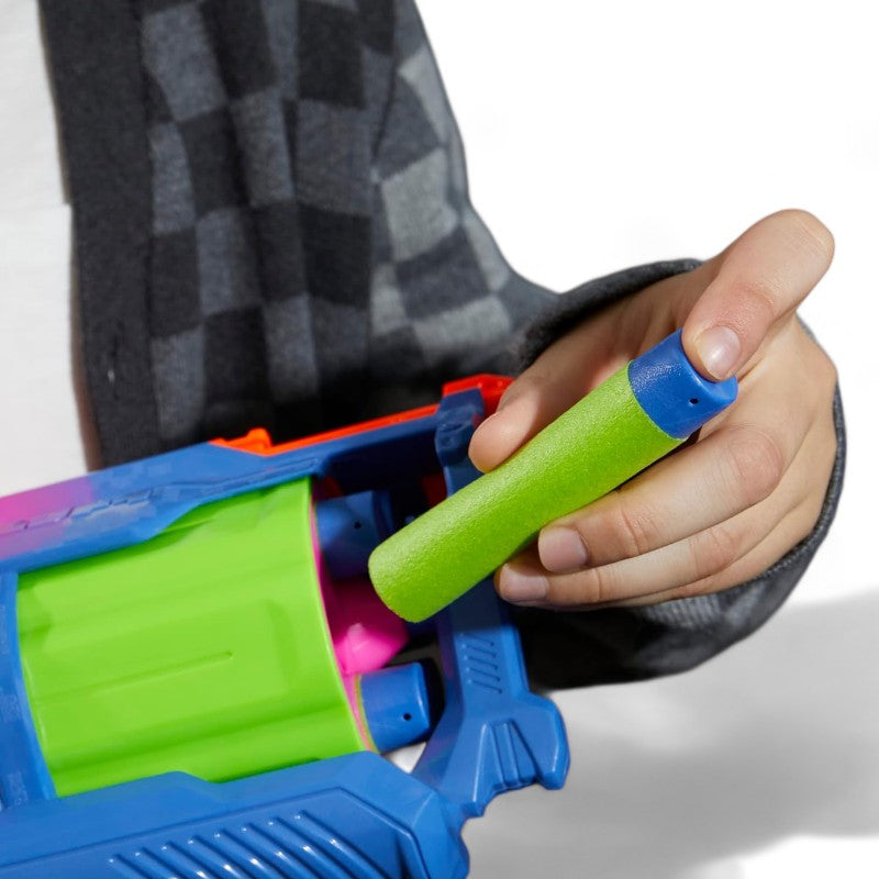 NERF メガサイクロンショック・トイ・ブラスターMega CycloneShock Toy Blaster, サイバーショック カラースタイル、6-Dart Drum 2