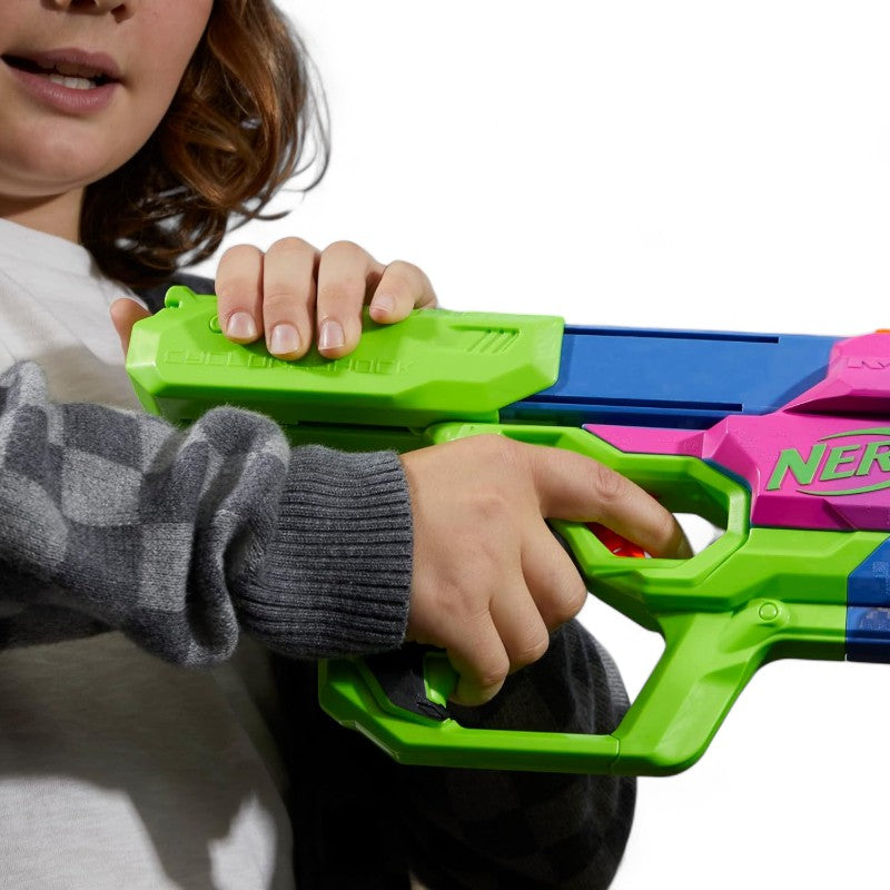 NERF メガサイクロンショック・トイ・ブラスターMega CycloneShock Toy Blaster, サイバーショック カラースタイル、6-Dart Drum 3