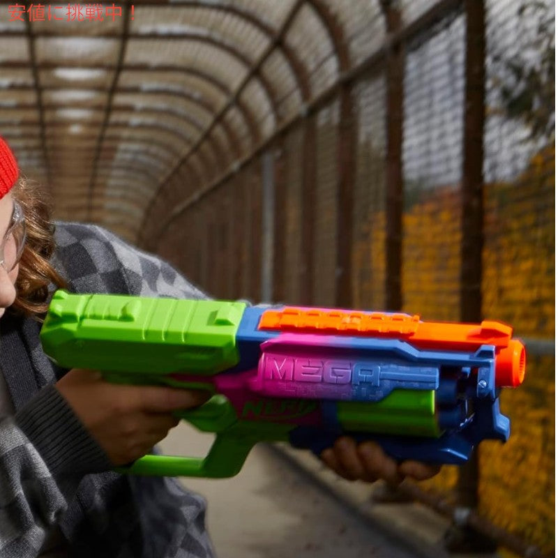 NERF メガサイクロンショック・トイ・ブラスターMega CycloneShock Toy Blaster, サイバーショック カラースタイル、6-Dart Drum 7
