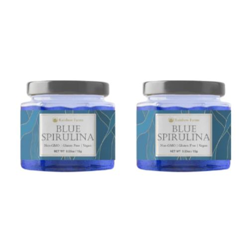 ブルースピルリナ Blue Spirulina 15g　無香料　無着色 遺伝子組み換え不使用 NON-GMO, Gluten Free, Vegan レインボーファームズ 2個セット 1
