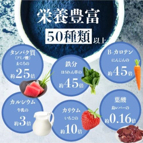 ブルースピルリナ Blue Spirulina 15g　無香料　無着色 遺伝子組み換え不使用 NON-GMO, Gluten Free, Vegan レインボーファームズ 2個セット 3