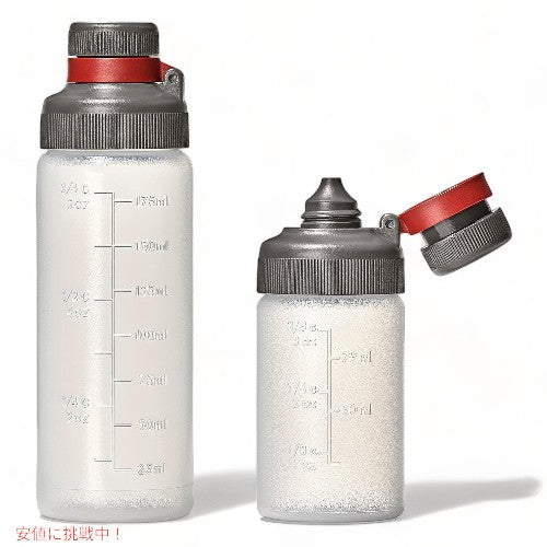 オクソー OXO アウトドア用 耐水スクイーズボトルとディッシュブラシのセット Outdoor Leakproof Squeeze Bottle Dispensing Dish Brush 2