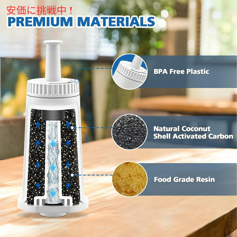 Breville ブレビル エスプレッソマシン用交換水フィルター 4個入り Replacement Water Filter for Espresso Machine 4 Count 3