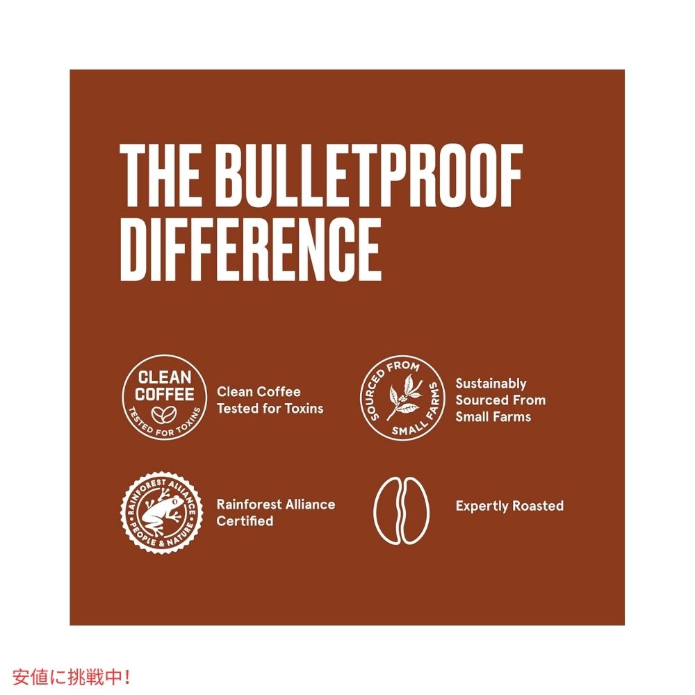 ブレットプルーフ オリジナル ミディアムロースト シングルサーブ ポッド 72カウント Bulletproof Original Medium Roast Single-Serve Pods 72 Count 3