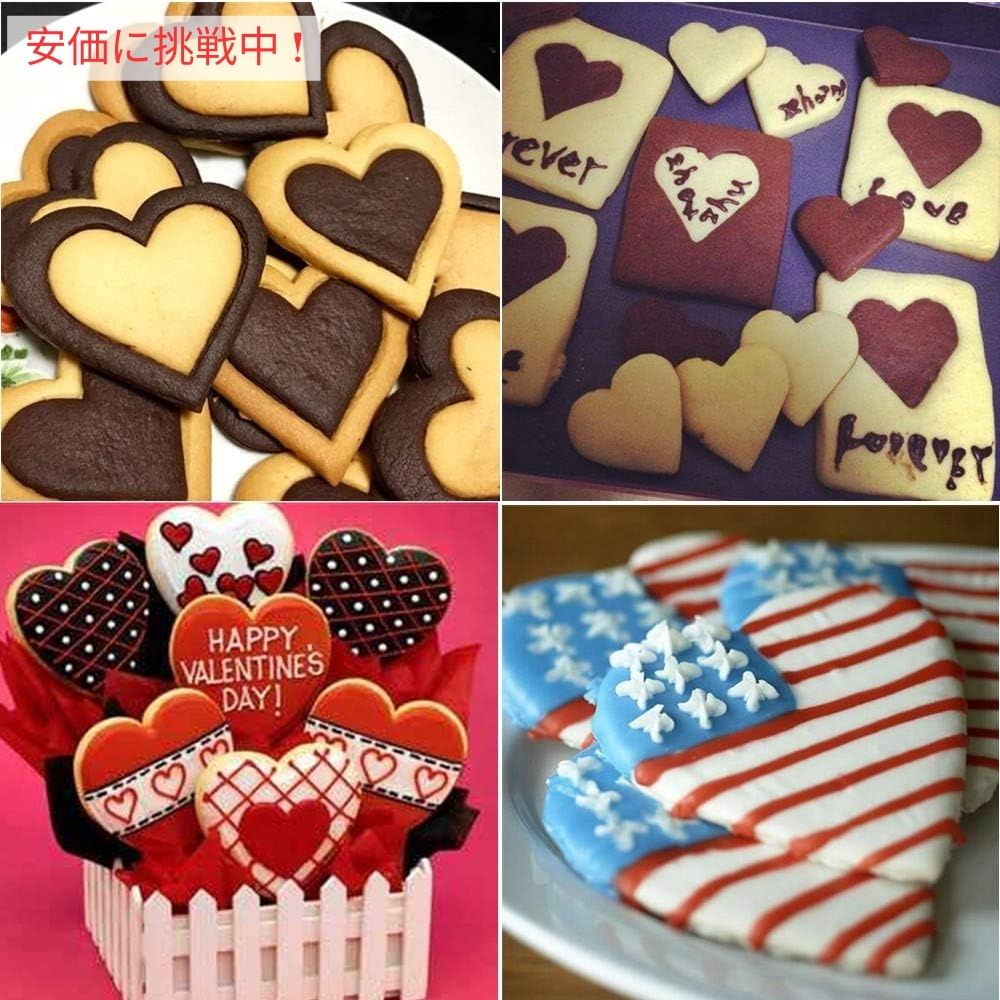BakingWorld ベーキングワールド ハート型 クッキー型 9個セット ステンレス製 Heart Shapes Cookie Cutter 9 Piece Set Stainless Steel 2
