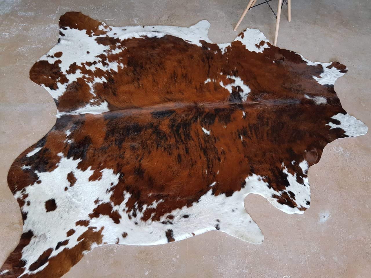 ラグ カーペット カウレザー 牛革 リビングに 213.4×182.9cm 4