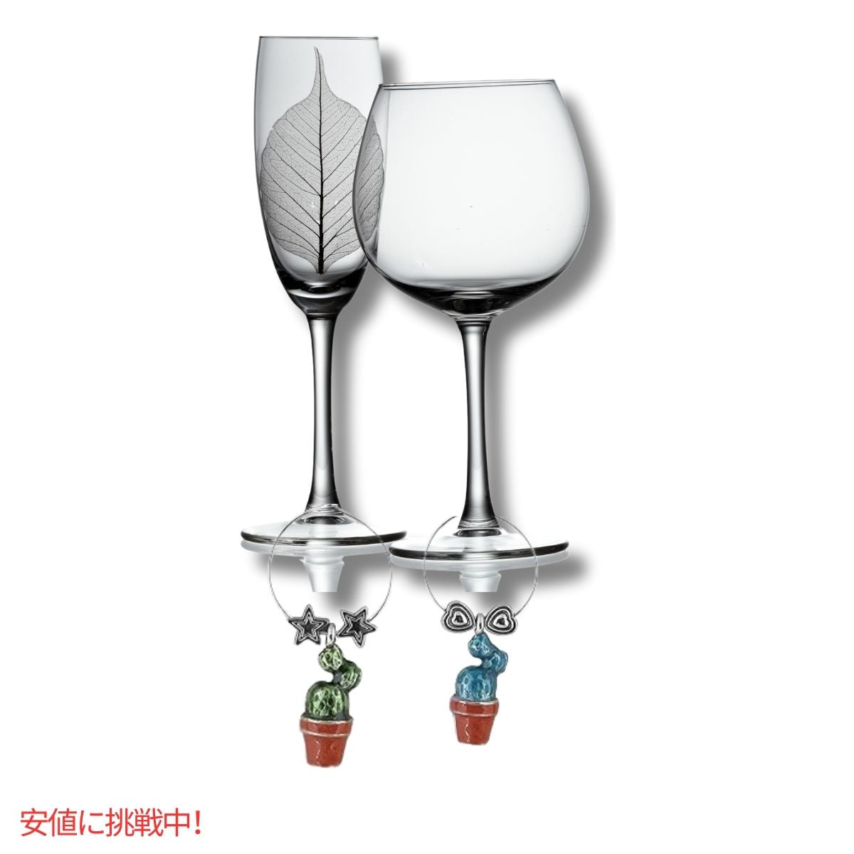 ワイングラスチャーム that Wine is Mine! サボテン 6個セットWine Glass Tags Cactus 4