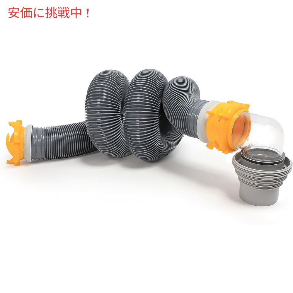 カムコ デラックス 下水ホースキット スイベル継手付き 20フィート Camco Deluxe Sewer Hose Kit with Swivel Fittings 2
