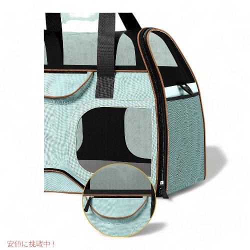 Katziela カッツィエラ  エアライン対応 ペットキャリア ブルーブラウン Airline Compliant Pet Carrier Blue Brown 6 Wheels 2