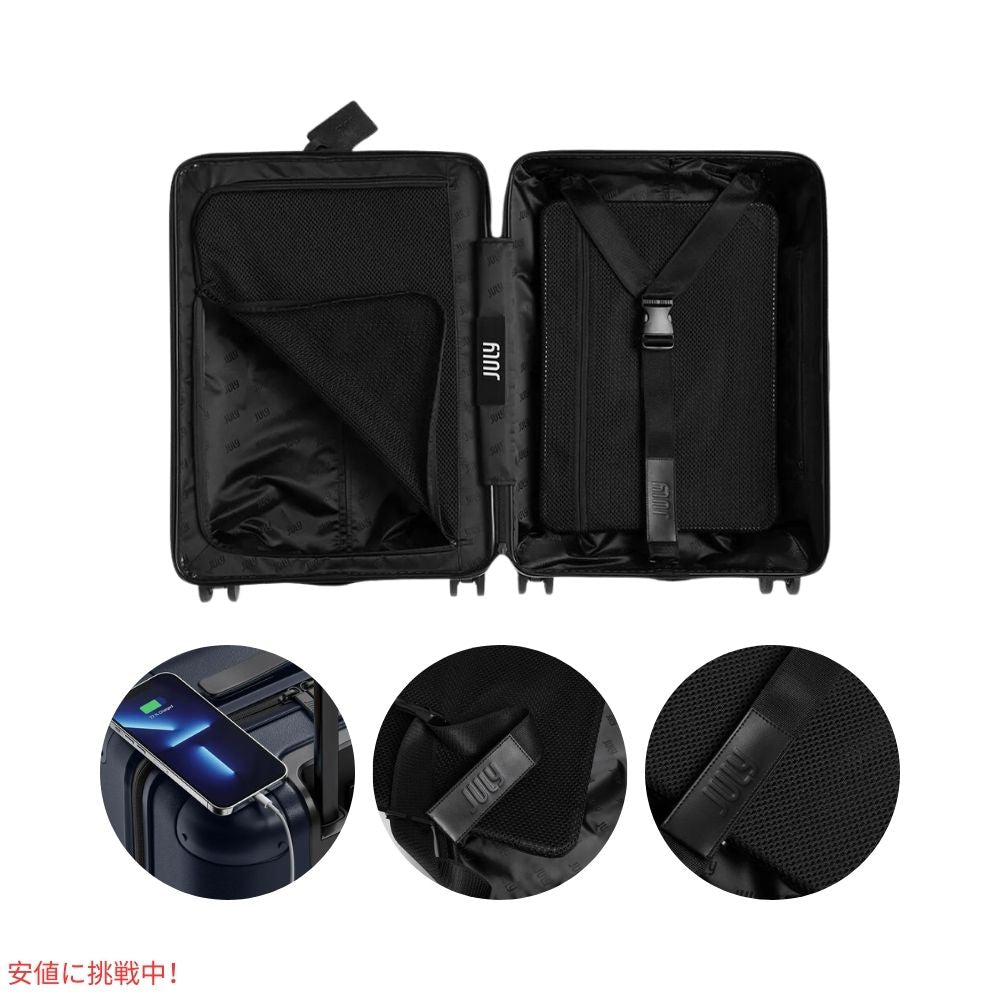 ジュライ スーツケース キャリーオン オリジナル ネイビー 7.4ポンド / 42リットル July Luggage Carry On Original Navy 7.4lb/42L 7