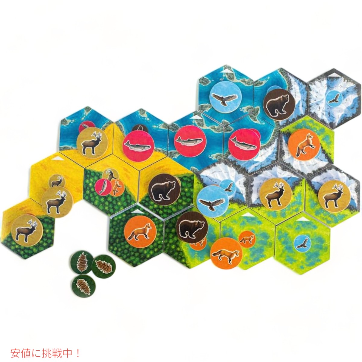 AEG & フラットアウト ゲームズ カスケディア ボードゲームセット  AEG & FlatOut Games Cascadia Award Winning Board Game Set 4
