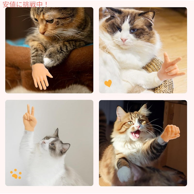 ペット 猫用 ラバーフィンガー 6個入り Tiny Hands Rubber Finger Puppet for Cat EPUMP イーパンプ 6