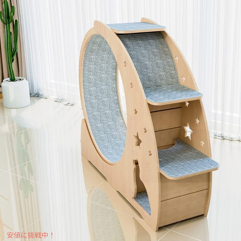 猫用 キャット 4in1エクササイズ 高さ41.3インチ ねこ用家具 Cat Wheel 4in1 Cat Exercise Wheel キャットウォーク キャットハウス 7