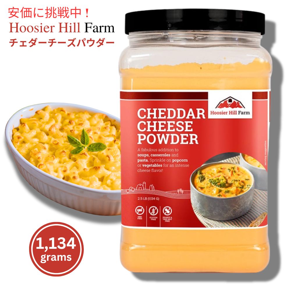 Hoosier Hill Farm チェダー チーズ パウダー チーズ愛好家向けサイズ 2.5 ポンド (1 パック) 1