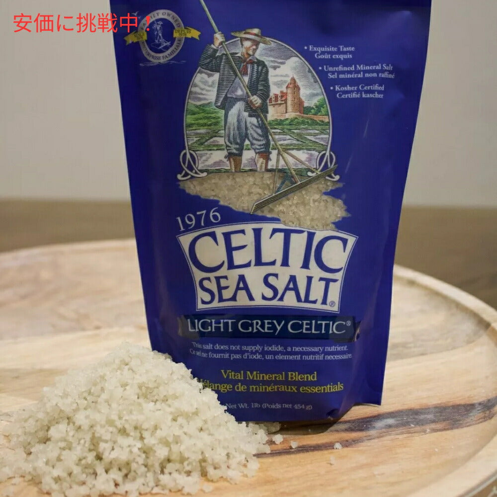 【6個セット】Selina Naturally セリーナナチュラリー ケルティックシーソルト 海塩 ライトグレイケルティック 454g / 16 Oz Celtic Sea Salt Light Grey Celtic 3