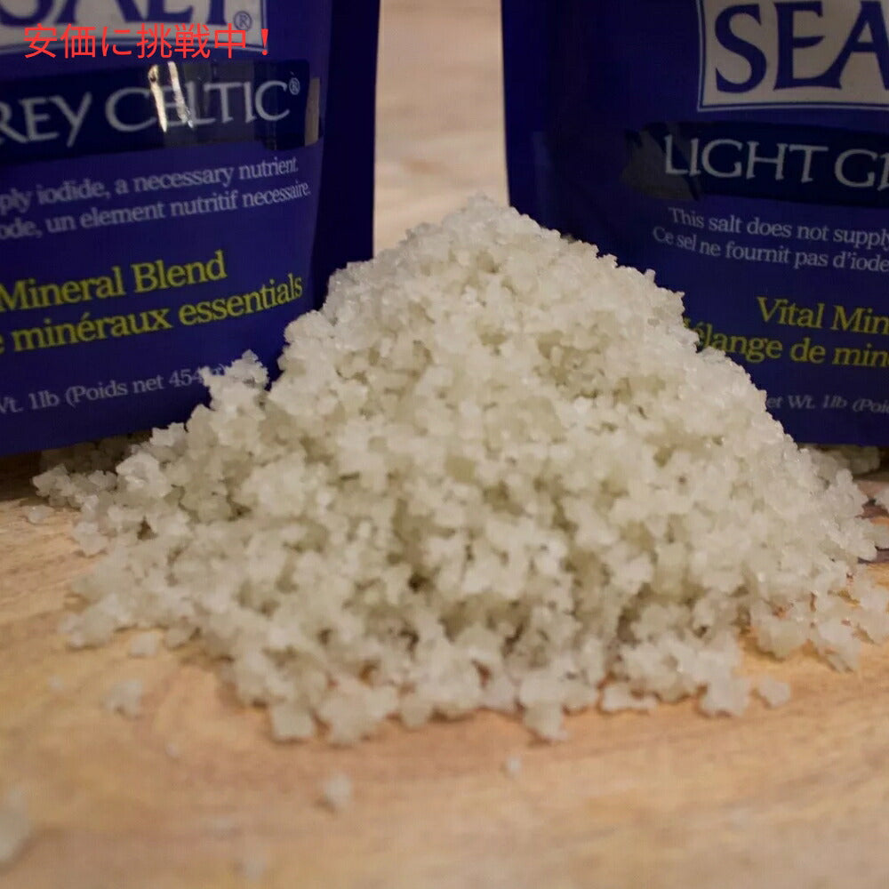 【2個セット】Selina Naturally セリーナナチュラリー ケルティックシーソルト 海塩 ライトグレイケルティック 454g / 16 Oz Celtic Sea Salt Light Grey Celtic 4