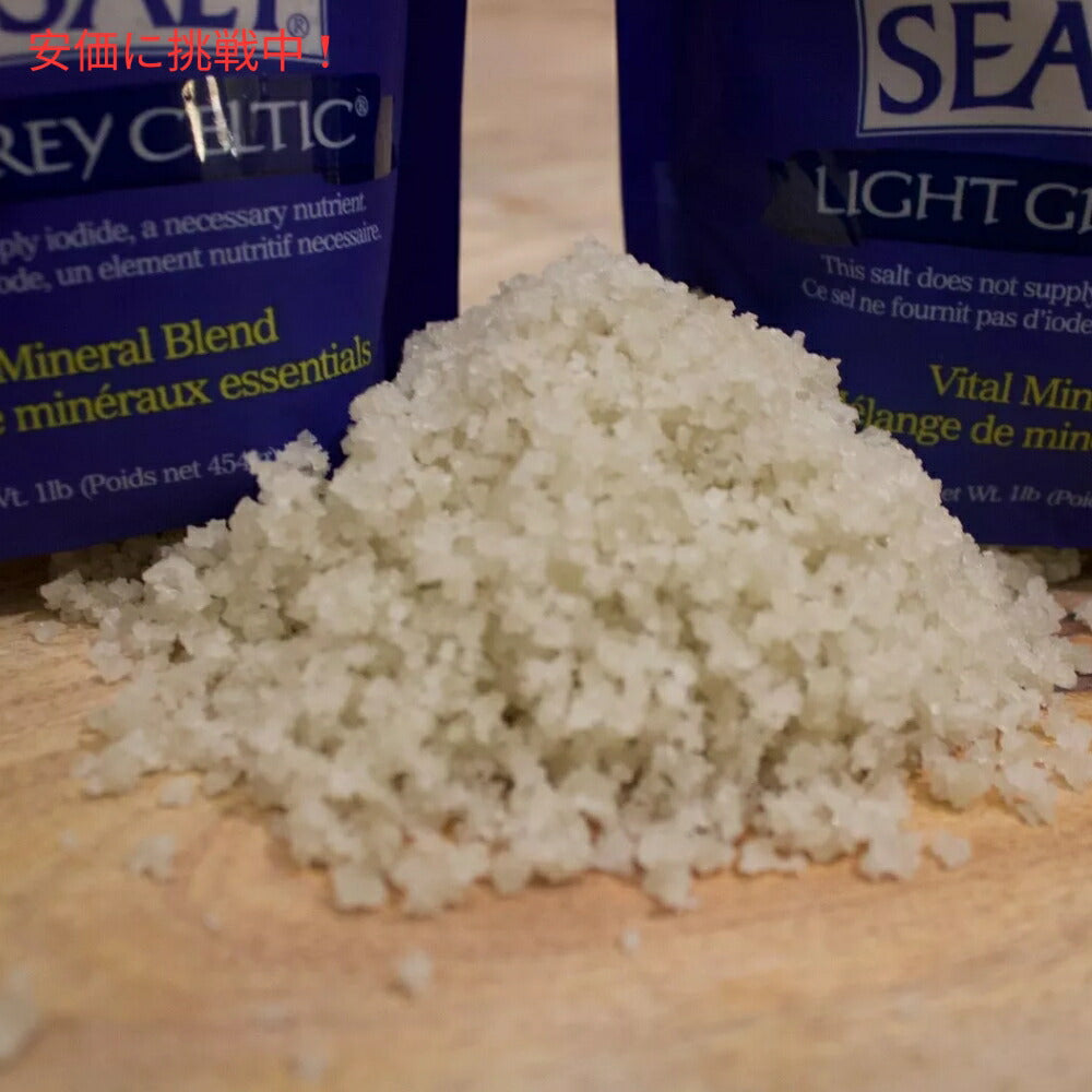 【4個セット】Selina Naturally セリーナナチュラリー ケルティックシーソルト 海塩 ライトグレイケルティック 454g / 16 Oz Celtic Sea Salt Light Grey Celtic 4