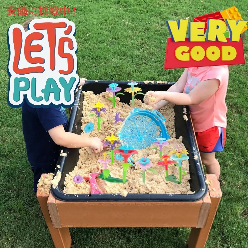 CENOVE セノベ おもちゃのフラワーガーデン作りセット 収納ボックス付き Flower Garden Building Toy with Storage Box Green 5