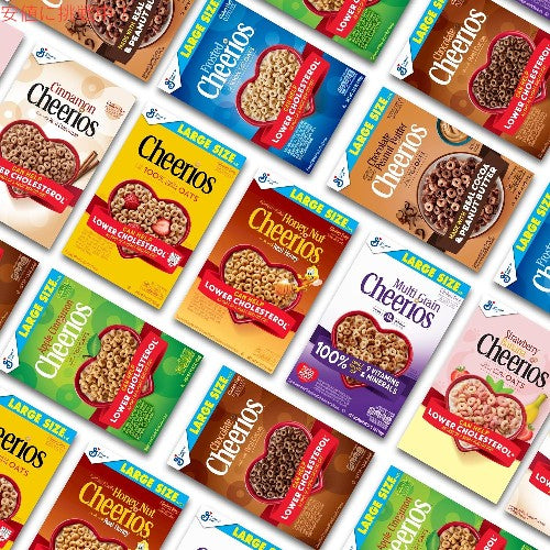 Cheerios チェリオス Chocolate Heart Shapes Cereal Whole Grain Oats 全粒オーツ麦入り チョコレート ハート型 シリアル 19.2oz 6