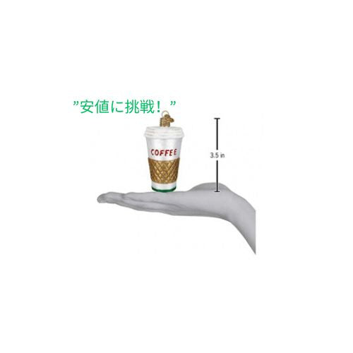Old World Christmas コーヒー カップとティー ガラス吹きクリスマス ツリーの装飾品 3