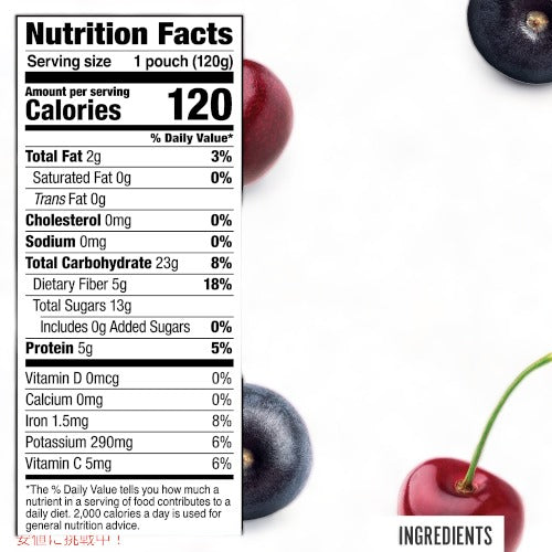 ノカ スーパーフード スムージー パウチ チェリー アサイー 120g 6個セット / Noka Superfood Fruit Smoothie Pouches Cherry Acai 4.22oz 6ct 2