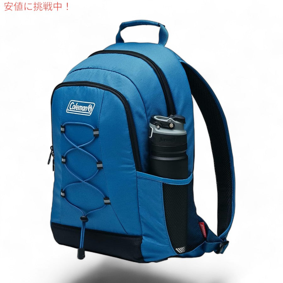 Coleman コールマン チラーシリーズ 断熱 ソフトクーラー 28缶 漏れ防止 バックパッククーラー 2158118 Insulated Soft Coolers 28 Can Backpack - Blue 2