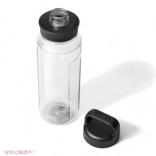 YETI Yonder 1L/34オンス ウォーターボトル Yonderチャグキャップ付き クリアー 3