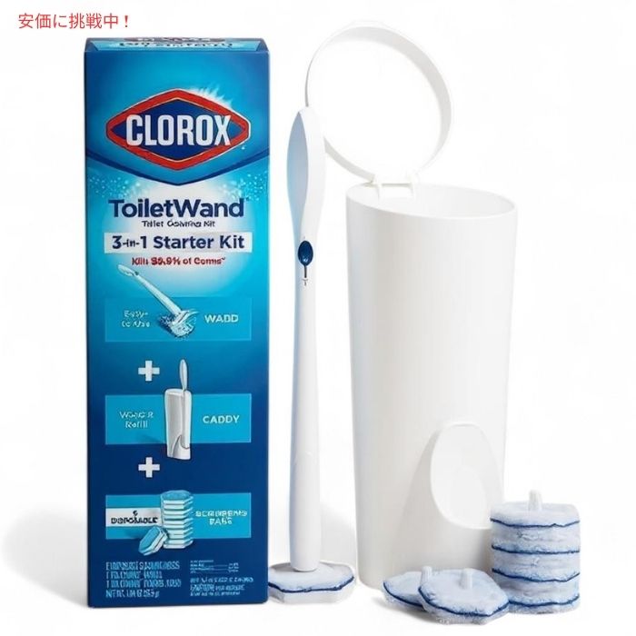 Clorox クロロックス トイレットワンド 詰め替え用 レインフォレストラッシュ 30個入り 使い捨て 取り替えヘッド Toilet Wand Refills Rainforest Rush 3