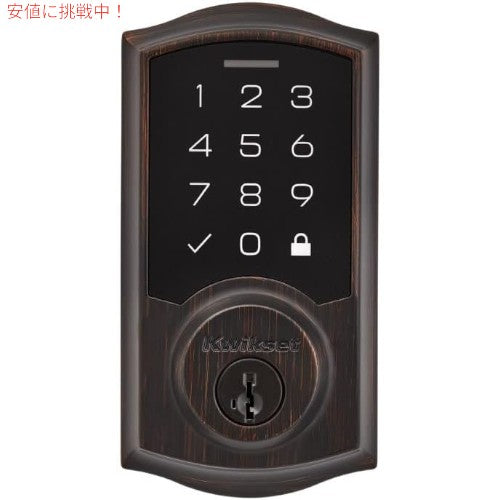 KwiksetクイックセットSmartCode 270 Keyless Electronic Touchpad Deadbolt Code 270 キーレス電子タッチパッド式デッドボルトVenetian Bronze 2