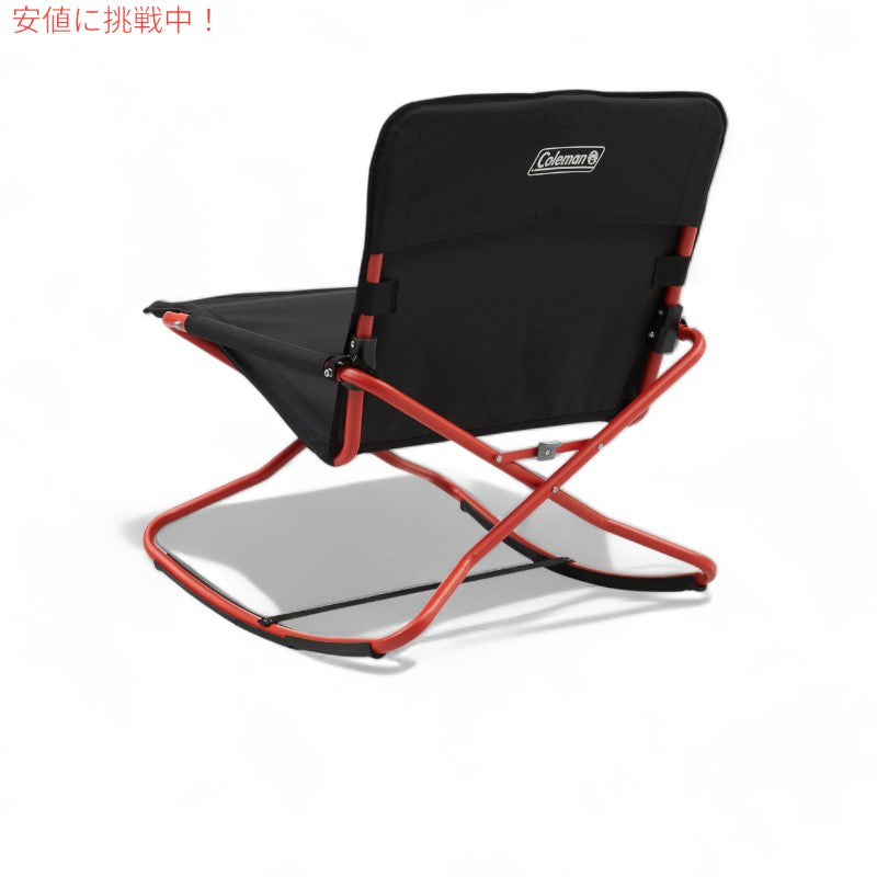 Coleman コールマン クロスロッカー アウトドア ロッキング チェア Portable Folding Chair up to 300lbs Black and Red 2