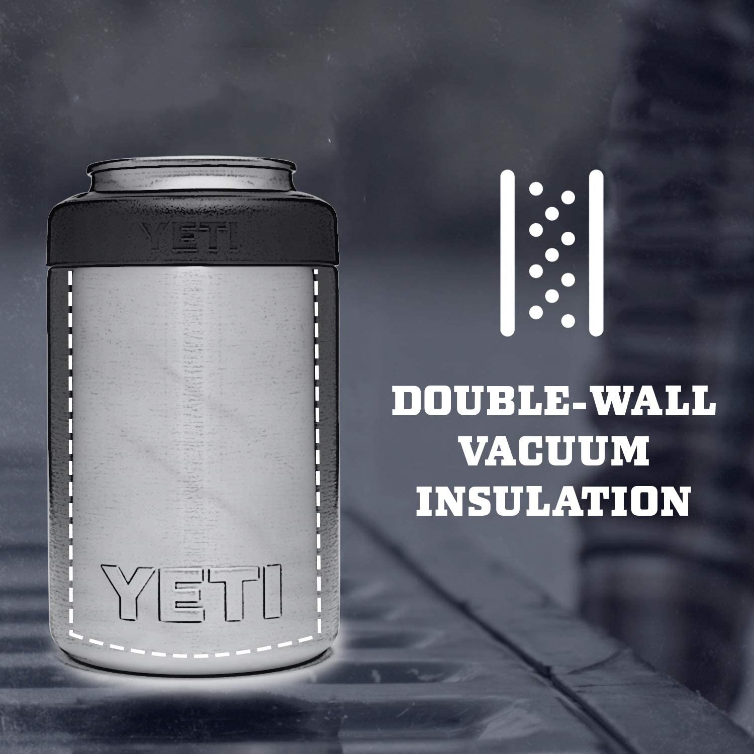 YETI Rambler 12 oz Colster Can Insulator BLACK / イエティ ランブラー コルスター 保冷缶ホルダー 標準サイズ12oz缶用 5