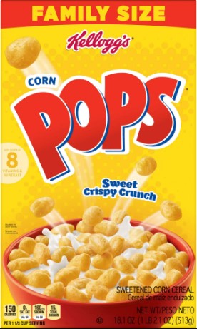 ケロッグ コーンポップス シリアルファミリーサイズ　Kellogg's Corn POPS Cereal Family Size 1
