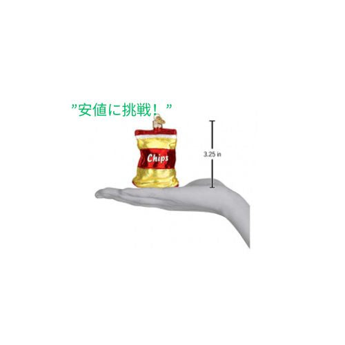 Old World Christmas クリスマスツリー用チップガラス吹きオーナメント 3