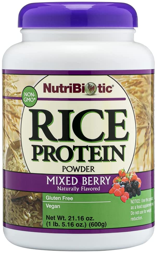 NutriBiotic ミックスベリー ライスプロテイン 600g 1