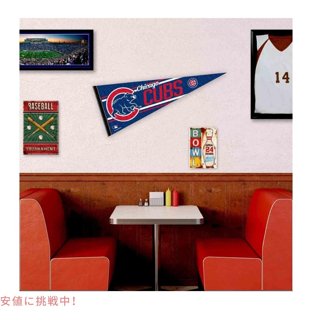 MLB シカゴカブス ペナント ラージ 旗 ベースボール 野球 グッズ 公式ライセンス WinCraft Chicago Baseball Large Pennant 2