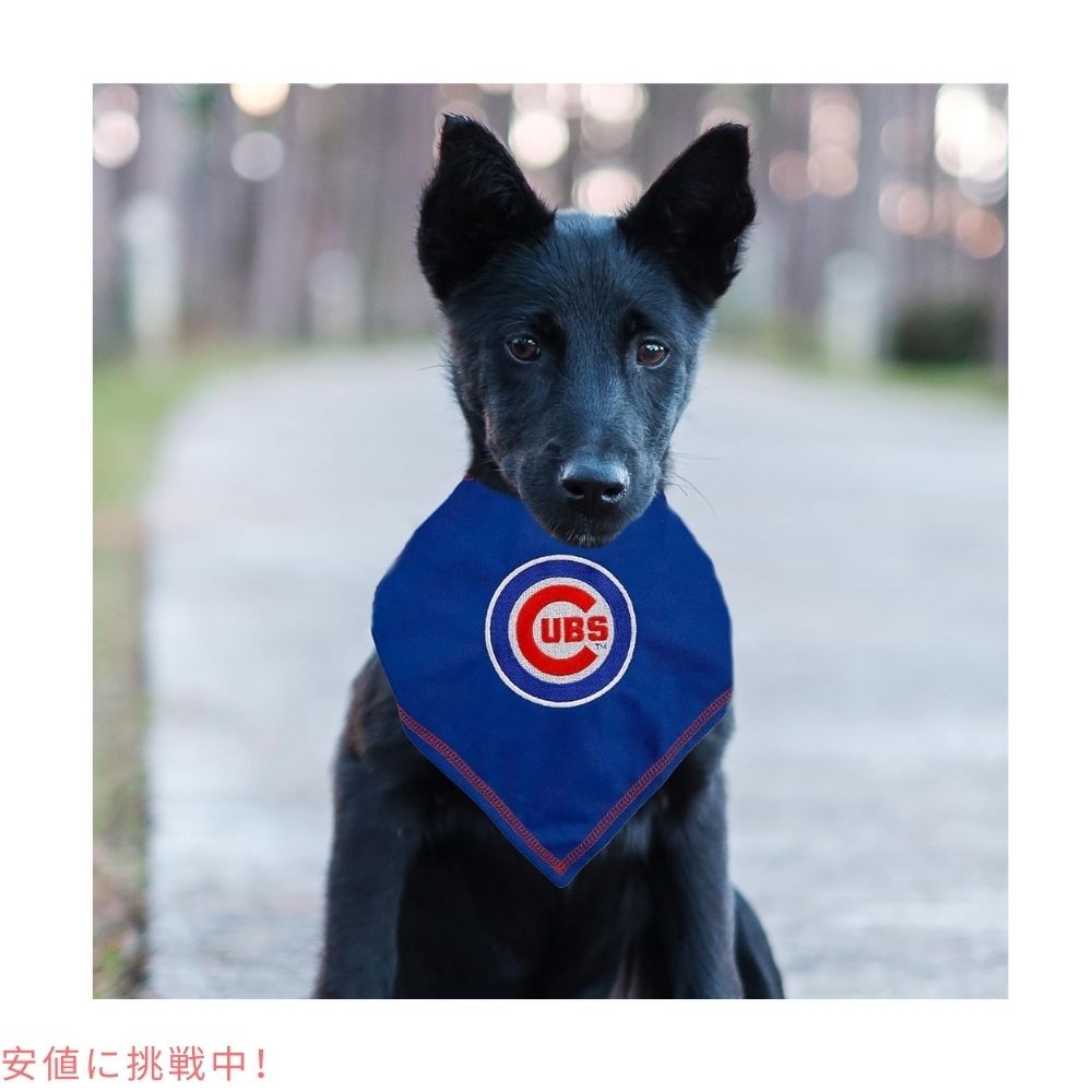 Pets First MLB Chicago Cubs Bandana MLB オフィシャル シカゴカブス ペット用 バンダナ Large-XLarge  犬 猫 スカーフ スタイ ペットグッズ 3