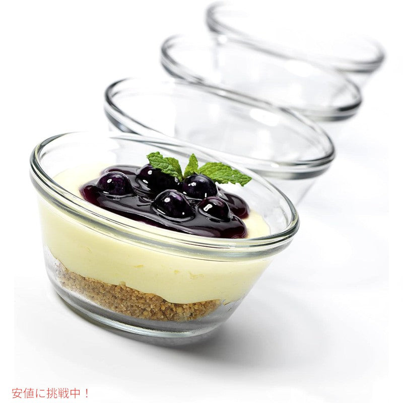 Anchor Hocking  6オンスガラス製カスタードカップ4個セット Anchor Hocking 6-Ounce Glass Custard Cups, Set of 4 4