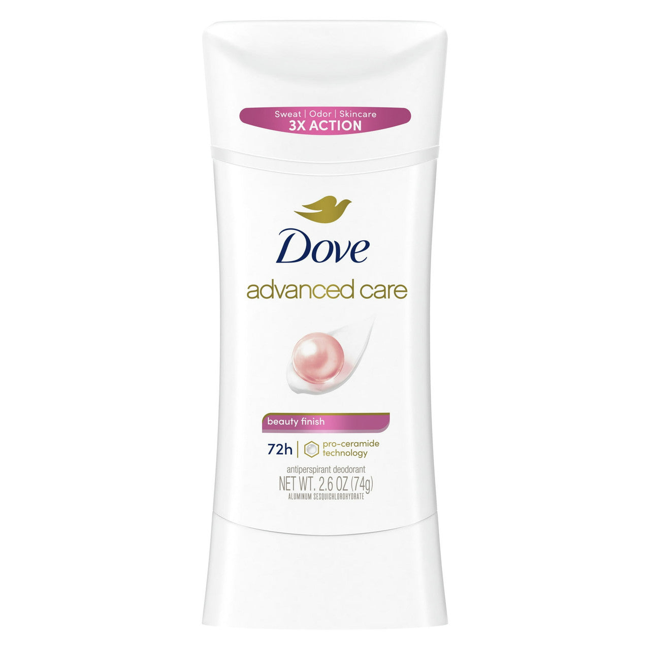 Dove Advanced Care デオドラント スティック Beauty Finish 2.6 Oz 1